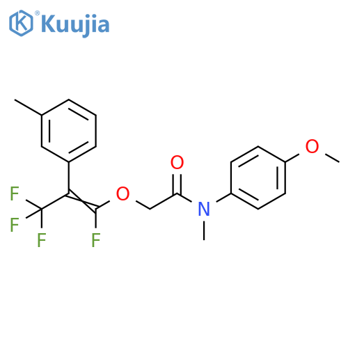 Acetamide,N-(4-methoxyphenyl)-N-methyl-2-[[1,3,3,3-tetrafluoro-2-(3-methylphenyl)-1-propenyl]oxy]- structure