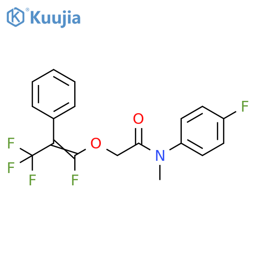 Acetamide,N-(4-fluorophenyl)-N-methyl-2-[(1,3,3,3-tetrafluoro-2-phenyl-1-propenyl)oxy]- structure