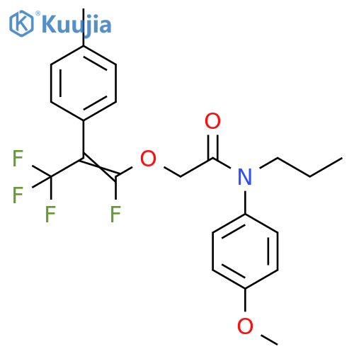 Acetamide,N-(4-methoxyphenyl)-N-propyl-2-[[1,3,3,3-tetrafluoro-2-(4-methylphenyl)-1-propenyl]oxy]- structure