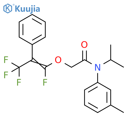 Acetamide,N-(1-methylethyl)-N-(3-methylphenyl)-2-[(1,3,3,3-tetrafluoro-2-phenyl-1-propenyl)oxy]- structure