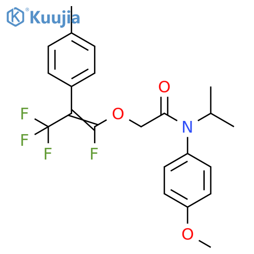 Acetamide,N-(4-methoxyphenyl)-N-(1-methylethyl)-2-[[1,3,3,3-tetrafluoro-2-(4-methylphenyl)-1-propenyl]oxy]- structure