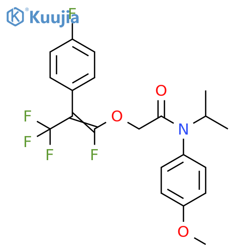 Acetamide,N-(4-methoxyphenyl)-N-(1-methylethyl)-2-[[1,3,3,3-tetrafluoro-2-(4-fluorophenyl)-1-propenyl]oxy]- structure