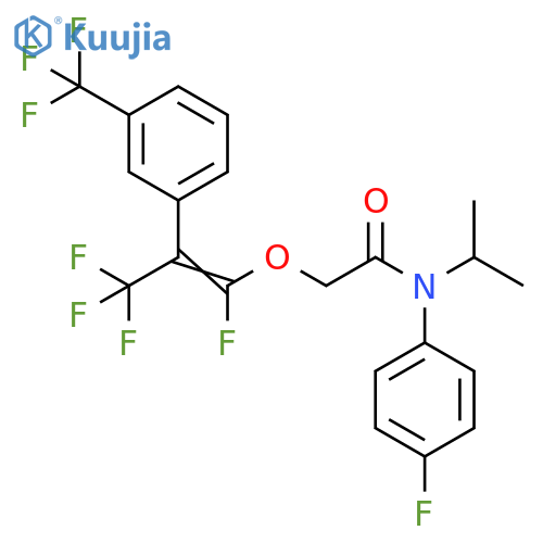 Acetamide,N-(4-fluorophenyl)-N-(1-methylethyl)-2-[[1,3,3,3-tetrafluoro-2-[3-(trifluoromethyl)phenyl]-1-propenyl]oxy]- structure