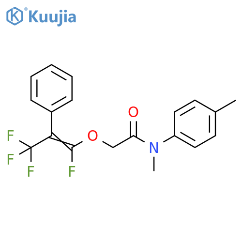 Acetamide,N-methyl-N-(4-methylphenyl)-2-[(1,3,3,3-tetrafluoro-2-phenyl-1-propenyl)oxy]- structure