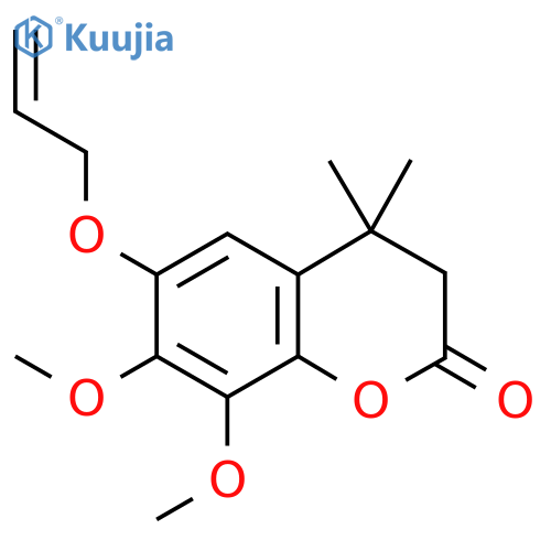 6-Allyloxy-7,8-dimethoxy-4,4-dimethyl-3,4-dihydrocoumarin structure