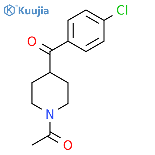 1-[4-(4-Chlorobenzoyl)piperidin-1-yl]ethanone structure