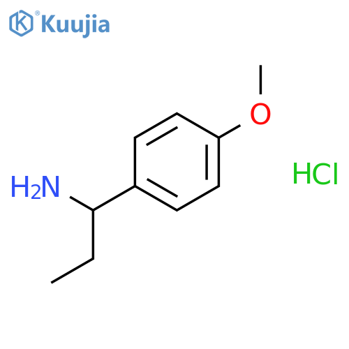 (1S)-1-(4-methoxyphenyl)propan-1-amine;hydrochloride structure