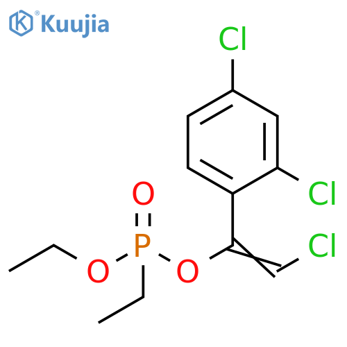 Phosphonic acid, ethyl-, 2-chloro-1-(2,4-dichlorophenyl)ethenyl ethyl ester (9CI) structure