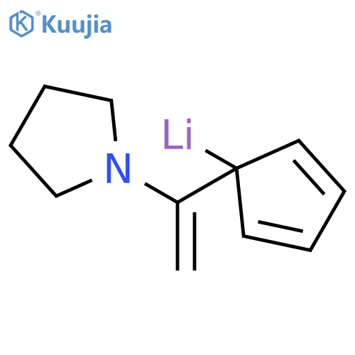 Lithium, [1-[1-(1-pyrrolidinyl)ethenyl]-2,4-cyclopentadien-1-yl]- structure