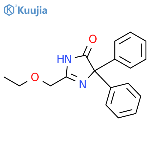 4H-Imidazol-4-one, 2-(ethoxymethyl)-1,5-dihydro-5,5-diphenyl- structure