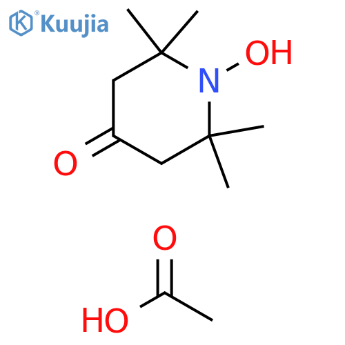 4-Piperidinone, 1-hydroxy-2,2,6,6-tetramethyl-, acetate (1:1) structure