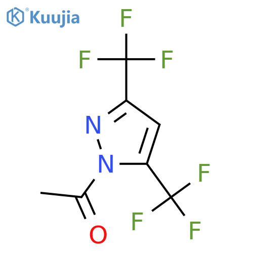 1-Acetyl-3,5-bis(trifluoromethyl)pyrazole structure