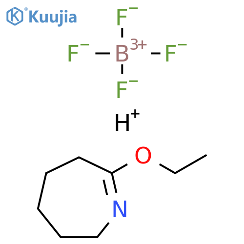 2H-Azepine, 7-ethoxy-3,4,5,6-tetrahydro-, tetrafluoroborate(1-) (1:1) structure