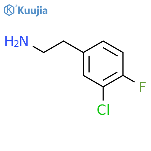 2-(3-chloro-4-fluorophenyl)ethan-1-amine structure