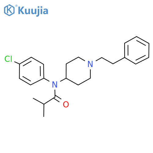 N-(4-Chlorophenyl)-2-methyl-N-1-(2-phenylethyl)-4-piperidinylpropanamide structure