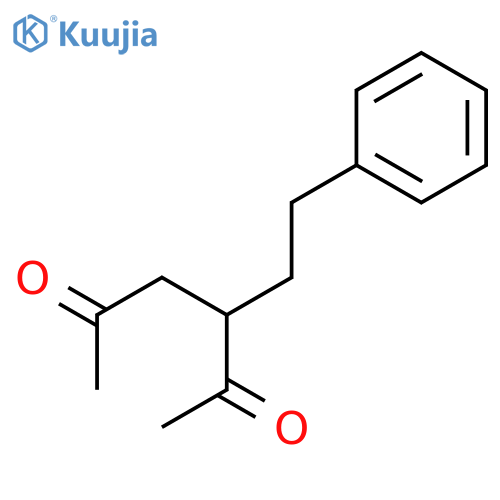 2,5-Hexanedione, 3-(2-phenylethyl)- structure