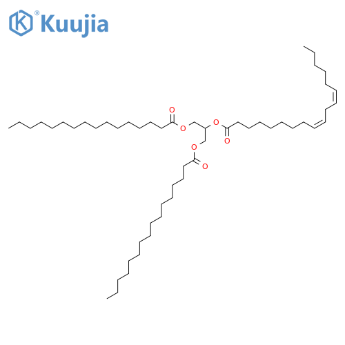 1,3-Di(hexadecanoyloxy)propan-2-yl (9Z,12Z)-octadeca-9,12-dienoate structure