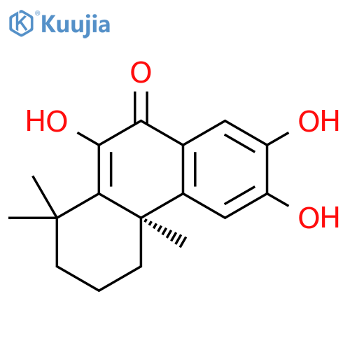 9(1H)-Phenanthrenone,2,3,4,4a-tetrahydro-6,7,10-trihydroxy-1,1,4a-trimethyl-, (4aR)- structure