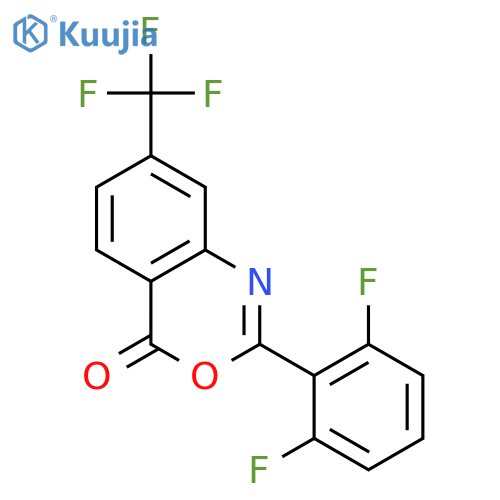 4H-3,1-Benzoxazin-4-one, 2-(2,6-difluorophenyl)-7-(trifluoromethyl)- structure