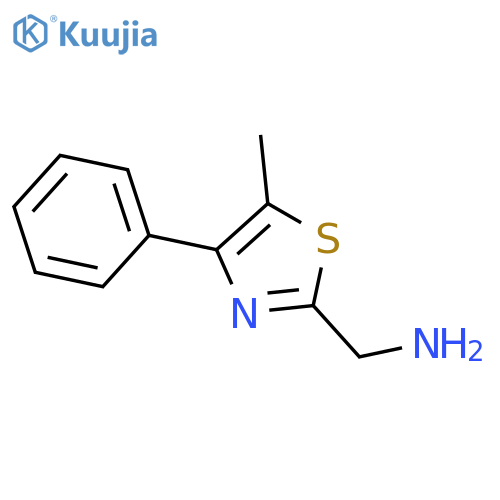 2-Thiazolemethanamine, 5-methyl-4-phenyl- structure