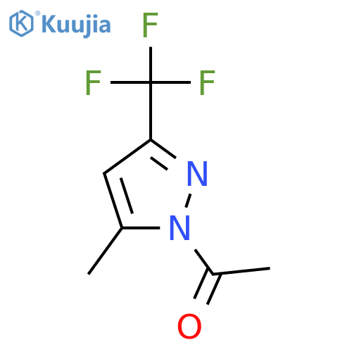 1-(5-Methyl-3-(trifluoromethyl)-1H-pyrazol-1-yl)ethanone structure