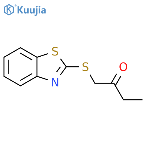 2-Butanone, 1-(2-benzothiazolylthio)- structure