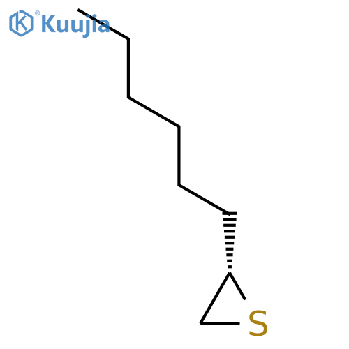 Thiirane, 2-hexyl-,(2S)- structure