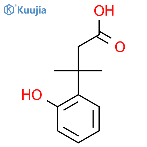 3-(2-hydroxyphenyl)-3-methylbutanoic acid structure