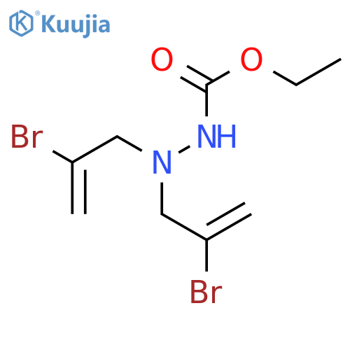 Hydrazinecarboxylicacid, 2,2-bis(2-bromo-2-propen-1-yl)-, ethyl ester structure