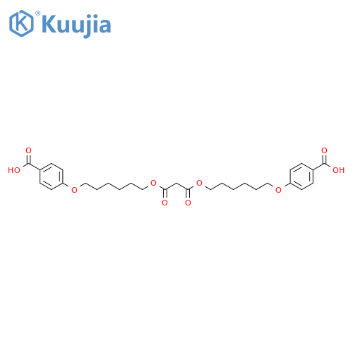 Propanedioic acid, bis[6-(4-carboxyphenoxy)hexyl] ester structure