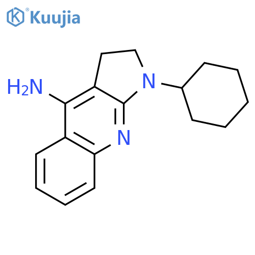 1H-Pyrrolo[2,3-b]quinolin-4-amine, 1-cyclohexyl-2,3-dihydro- structure