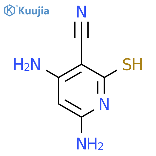 4,6-diamino-2-sulfanylpyridine-3-carbonitrile structure