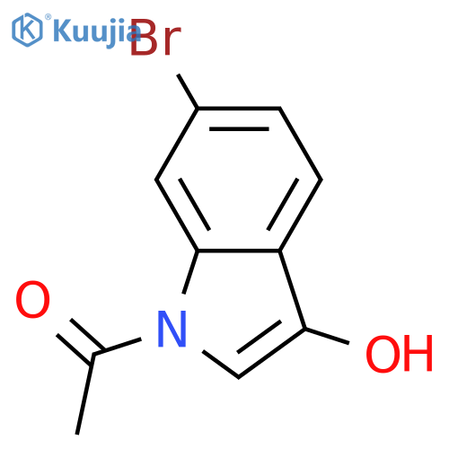 6-Bromo-3-hydroxy-1H-indole; N-Ac structure