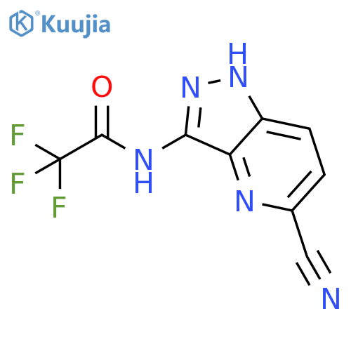 N-(5-Cyano-1H-pyrazolo[4,3-b]pyridin-3-yl)-2,2,2-trifluoro-acetamide structure