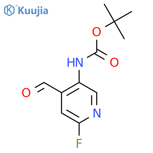 Tert-Butyl (6-fluoro-4-formylpyridin-3-yl)carbamate structure
