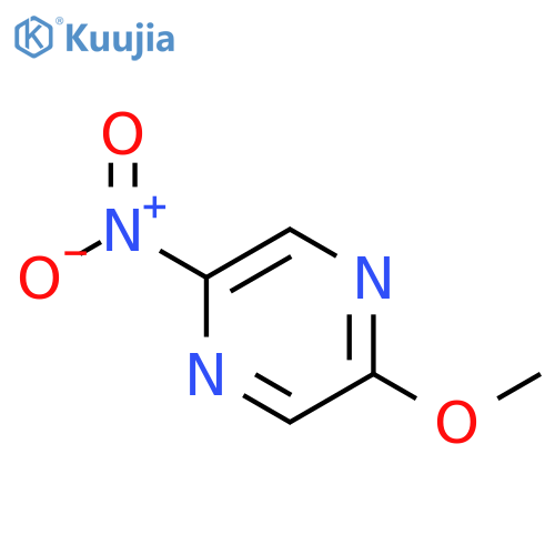 Pyrazine,2-methoxy-5-nitro- structure
