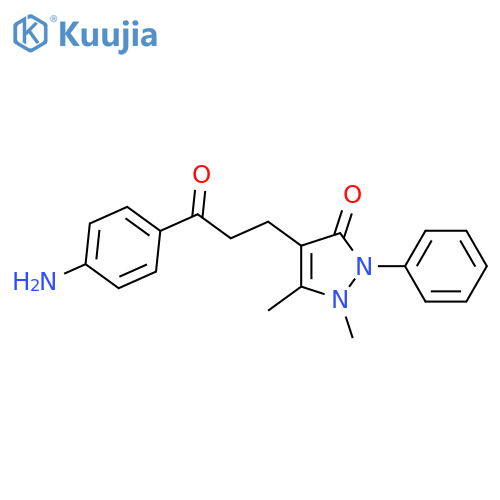 3H-Pyrazol-3-one,4-[3-(4-aminophenyl)-3-oxopropyl]-1,2-dihydro-1,5-dimethyl-2-phenyl- structure