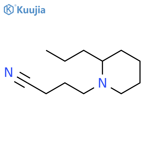 1-Piperidinebutanenitrile, 2-propyl- structure
