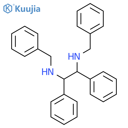 1,2-Ethanediamine,1,2-diphenyl-N1,N2-bis(phenylmethyl)- structure