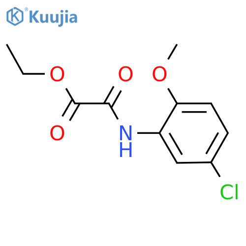 ethyl (5-chloro-2-methoxyphenyl)carbamoylformate structure