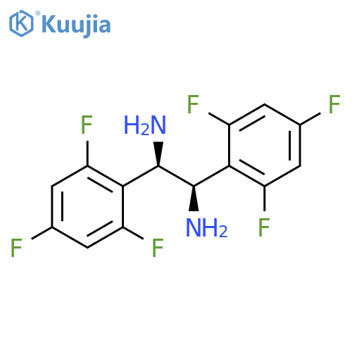 1,2-Ethanediamine, 1,2-bis(2,4,6-trifluorophenyl)-, (1R,2R)- structure