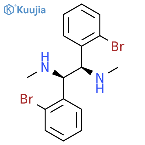 (1R,2R)-1,2-Bis(2-bromophenyl)-N1,N2-dimethylethane-1,2-diamine structure