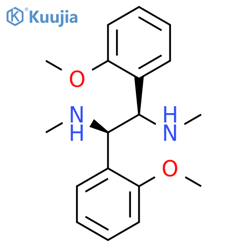 1,2-Ethanediamine, 1,2-bis(2-methoxyphenyl)-N1,N2-dimethyl-, (1R,2R)- structure