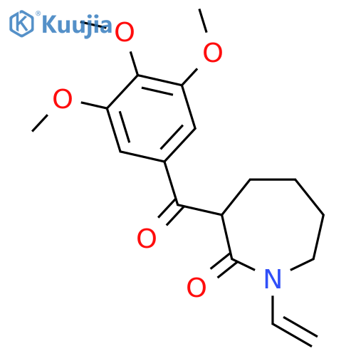 1-Ethenyl-3-(3,4,5-trimethoxybenzoyl)azepan-2-one structure