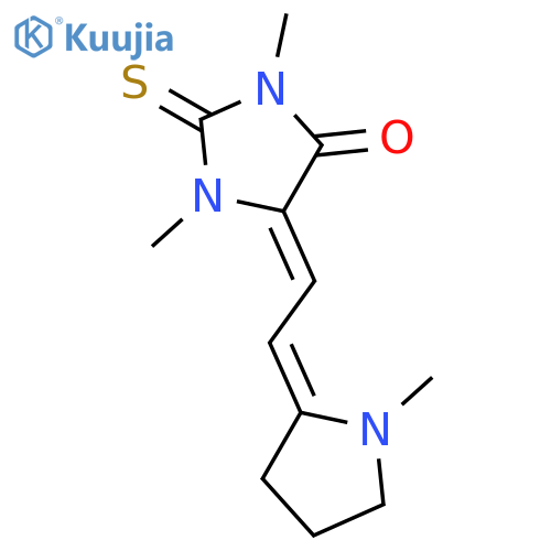 1,3-Dimethyl-5-2-(1-methyl-2-pyrrolidinylidene)ethylidene-2-thiohydantoin structure