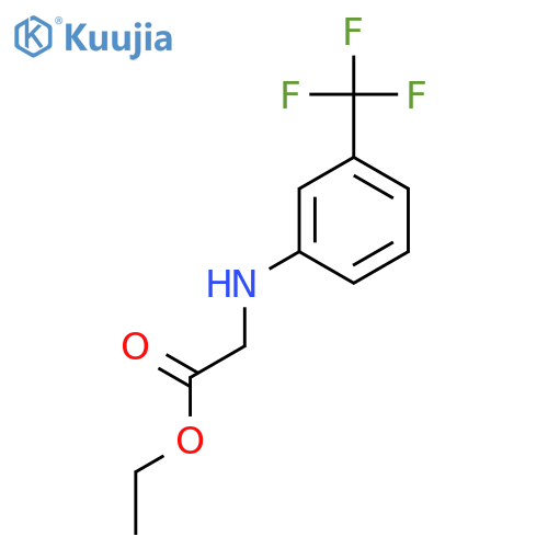 Glycine,N-[3-(trifluoromethyl)phenyl]-, ethyl ester structure