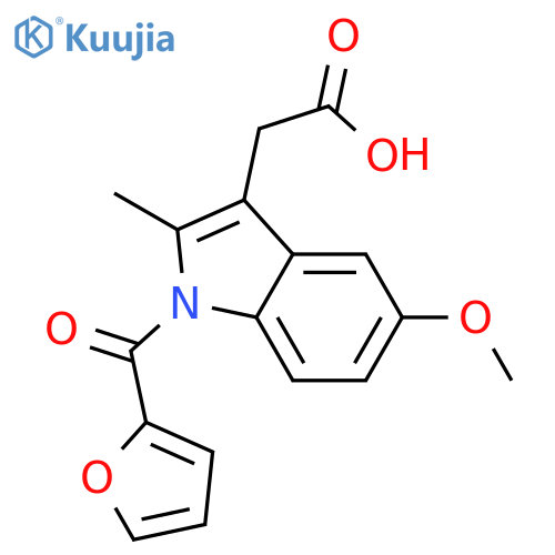 1H-Indole-3-acetic acid, 1-(2-furanylcarbonyl)-5-methoxy-2-methyl- structure