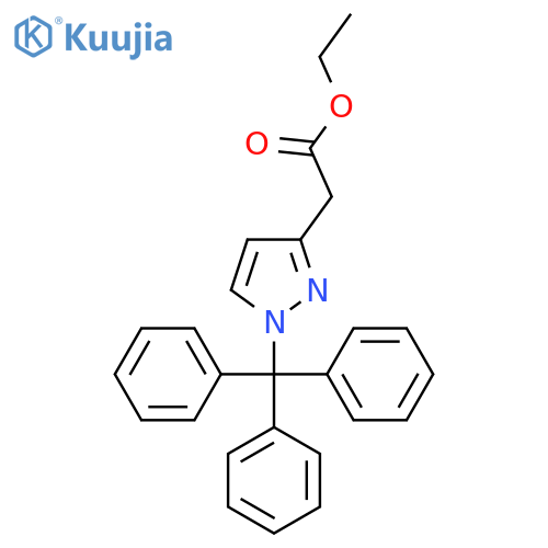 Ethyl 2-(1-tritylpyrazol-3-YL)acetate structure
