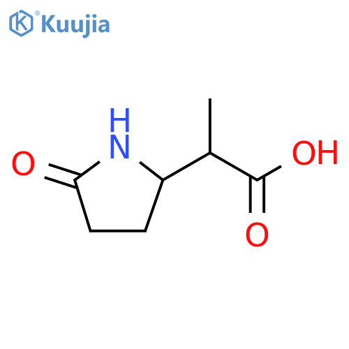 2-(5-oxopyrrolidin-2-yl)propanoic acid structure