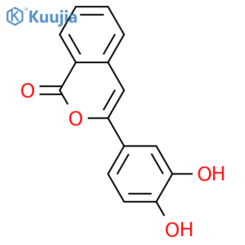 1H-2-Benzopyran-1-one, 3-(3,4-dihydroxyphenyl)- structure